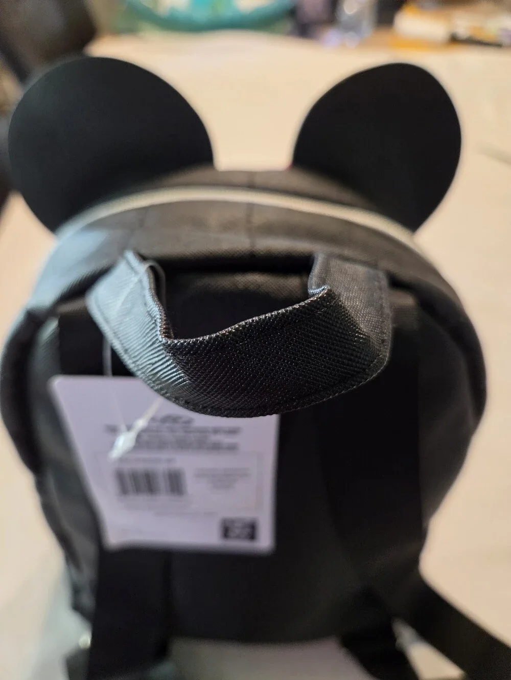 Disney Kids Black Backpack with Red Polka Dot Bow